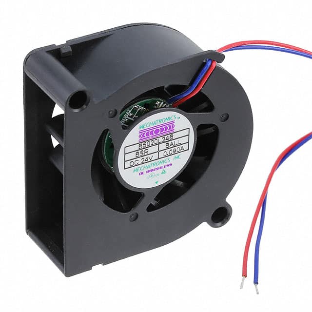 B5020L24B-BSR FAN BLOWER 51X20MM 24VDC WIRE