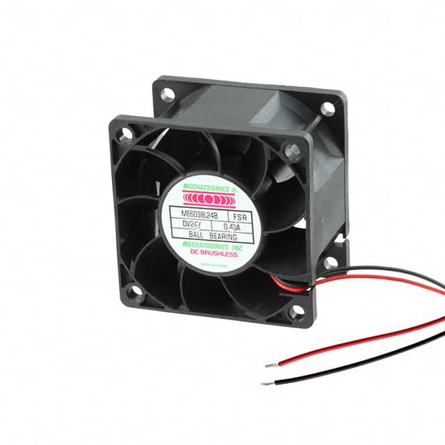 ME6038L24B-FSR FAN AXIAL 60X38MM 24VDC WIRE