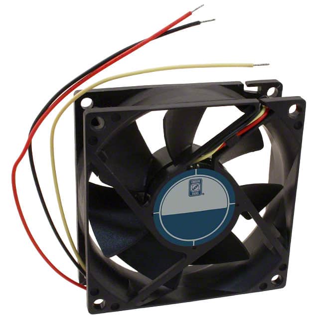 OD8025-12HB02A FAN AXIAL 80X25MM 12VDC WIRE