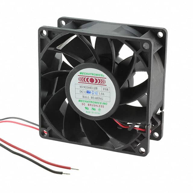 MD9238E12B-FSR FAN AXIAL 92X38MM 12VDC WIRE