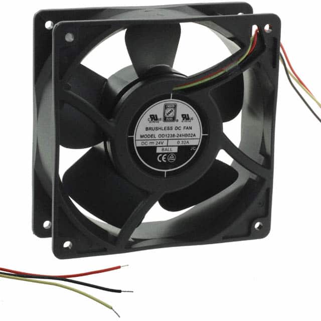 OD1238-24HB02A FAN AXIAL 120X38MM 24VDC WIRE