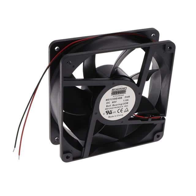 MS1238E48B-FHR-2EM FAN AXIAL 120X38MM 48VDC WIRE