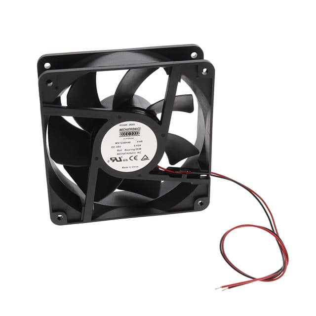 MS1238H48B-FHR-2EM FAN AXIAL 120X38MM 48VDC WIRE