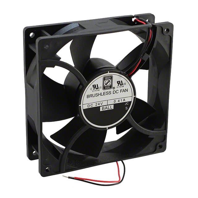 OD127-24HB FAN AXIAL 127X38.5MM 24VDC WIRE
