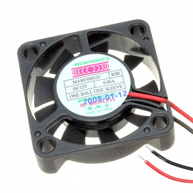 MA4010M12C-RSR-L11 FAN AXIAL 40X10MM 12VDC WIRE