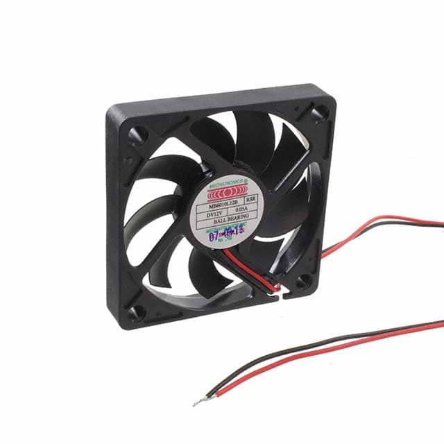 MB6010L12B-RSR FAN AXIAL 60X10.2MM 12VDC WIRE