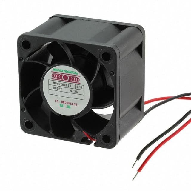 MD4028M12B-RSR FAN AXIAL 40X28MM 12VDC WIRE