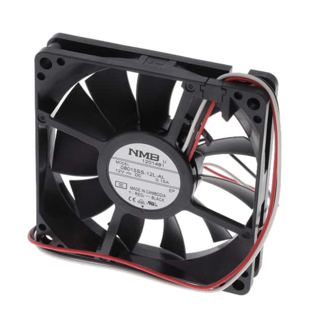 08015SS-12L-AL-00 FAN AXIAL 80X15MM 12VDC WIRE
