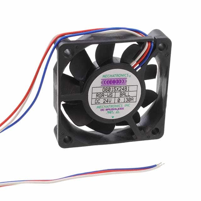 G6015X24B1-RGR-WS FAN AXIAL 60X15.3MM 24VDC WIRE