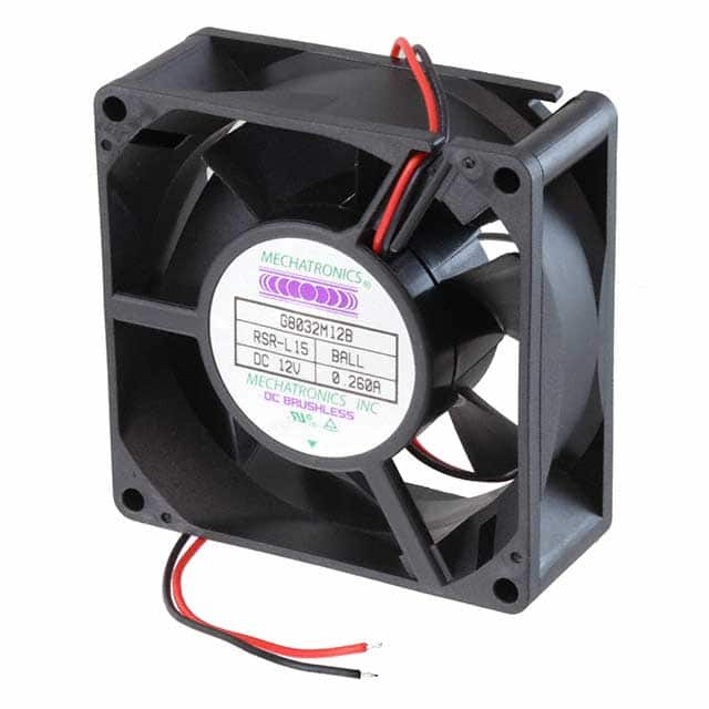 G8032M12B-RSR-L15 FAN AXIAL 80X32MM 12VDC WIRE