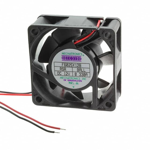 F6025X24B-RSR FAN AXIAL 60X25MM 24VDC WIRE