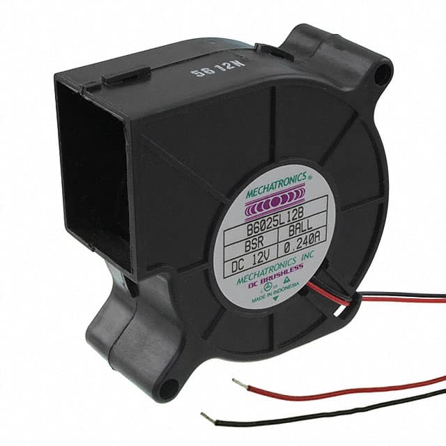 B6025L12B-BSR FAN BLOWER 60X25MM 12VDC WIRE