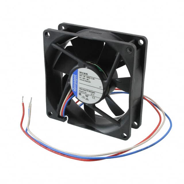 8412N/2 FAN AXIAL 80X25.4MM 12VDC WIRE
