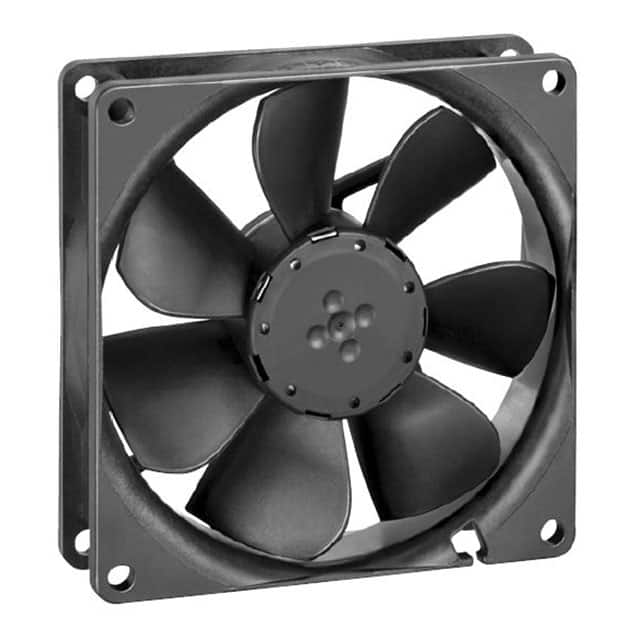 3412NLE FAN AXIAL 92X25.4MM 12VDC WIRE