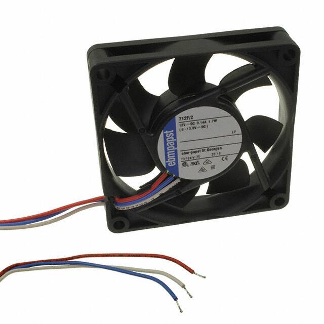 712F/2 FAN AXIAL 70X15MM 12VDC WIRE