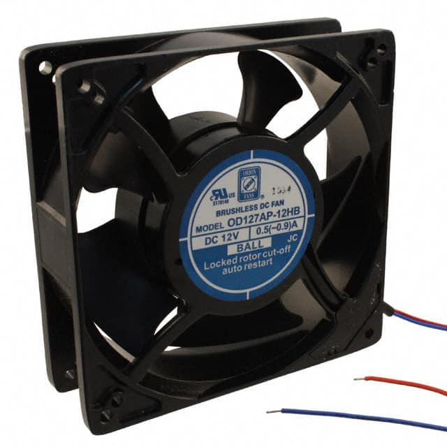 OD127AP-12HB FAN AXIAL 127X38.5MM 12VDC WIRE