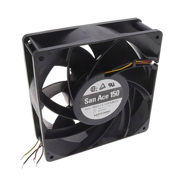 9GV1512P5M03 FAN AXIAL 150X50MM 12VDC WIRE
