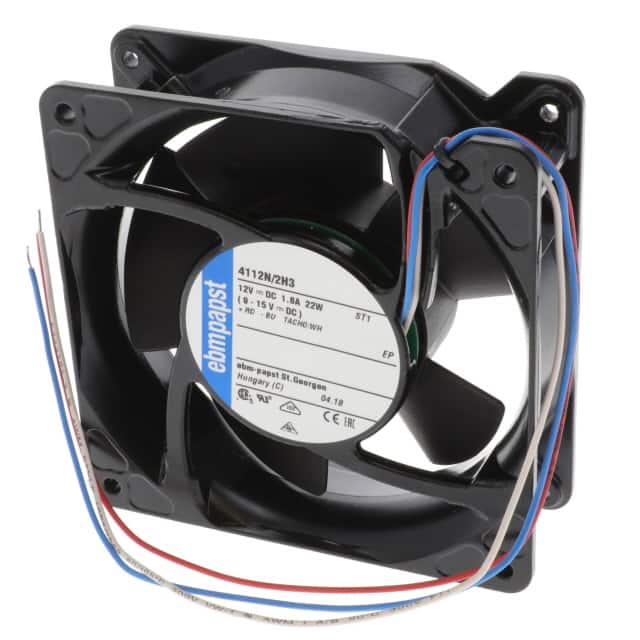 4112N/2H3 FAN AXIAL 119X38MM 12VDC WIRE