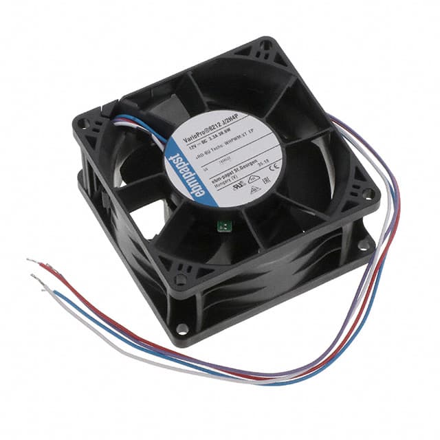 8212J/2H4P FAN AXIAL 80X38MM 12VDC WIRE