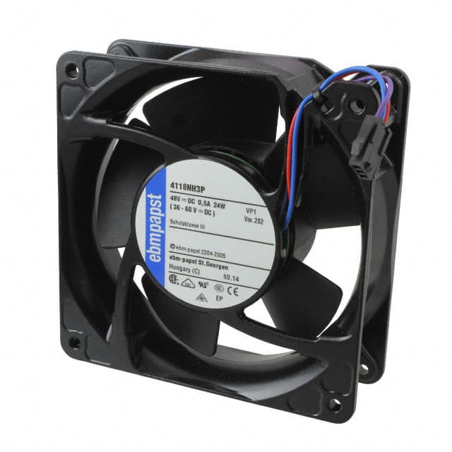 4118NH3P-282 FAN AXL 119X38MM 48VDC RECT CONN