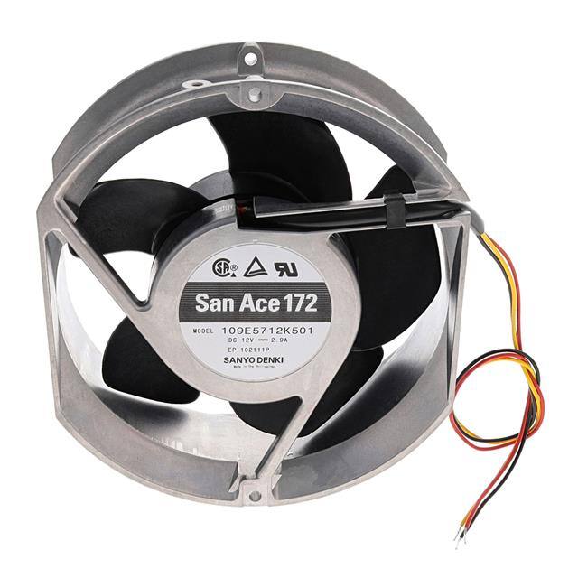 109E5712K501 FAN AXIAL 172X51MM 12VDC WIRE