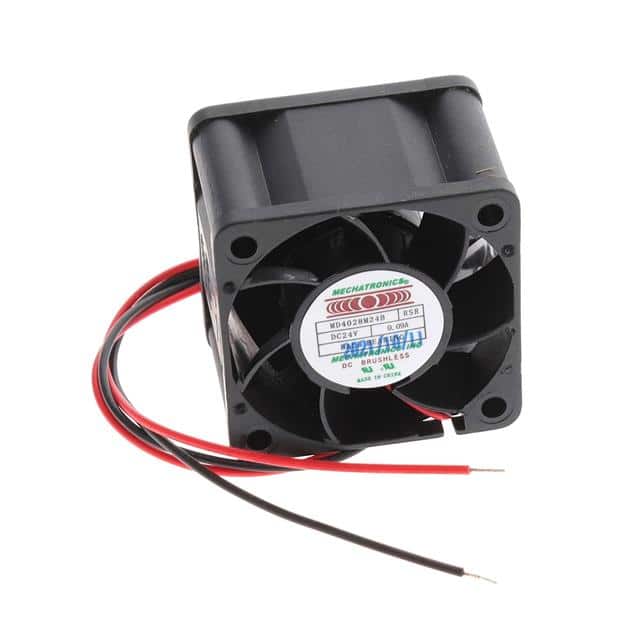 MD4028M24B-RSR FAN AXIAL 40X28MM 24VDC WIRE