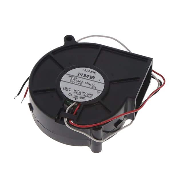 07525GA-12N-AL-00 FAN BLOWER 75.7X25MM 12VDC WIRE