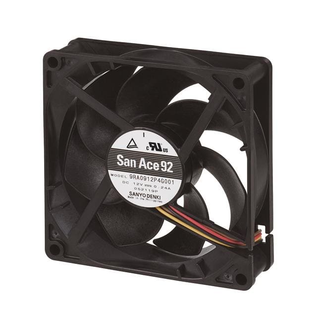 9RA0912P4G0011 FAN AXIAL 92X25MM 12VDC WIRE