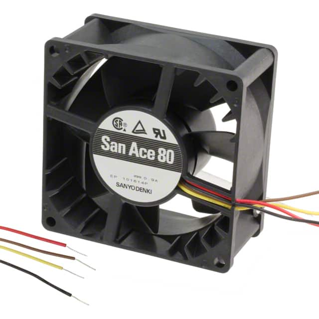 9GA0824P1S611 FAN AXIAL 80X38MM 24VDC WIRE