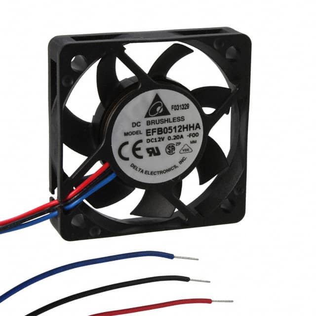EFB0512HHA-F00 FAN AXIAL 50X10MM 12VDC WIRE