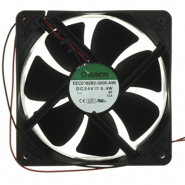 EEC0382B2-000U-A99 FAN AXIAL 120X38MM 24VDC WIRE