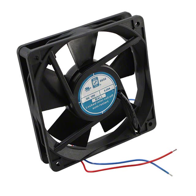 OD1225-12LB FAN AXIAL 120X25MM 12VDC WIRE