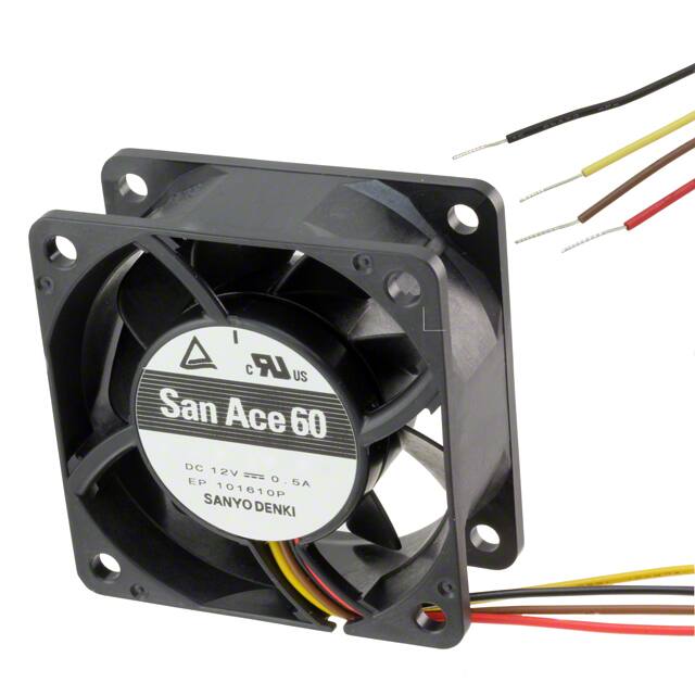 9G0612P4H0011 FAN AXIAL 60X25MM 12VDC WIRE