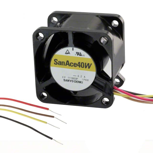 9WL0412P3J001 FAN AXIAL 40X28MM 12VDC WIRE