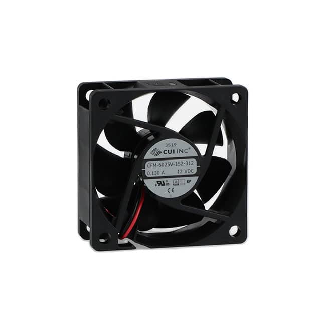 CFM-6025V-152-312 FAN AXIAL 60X25MM 12VDC WIRE