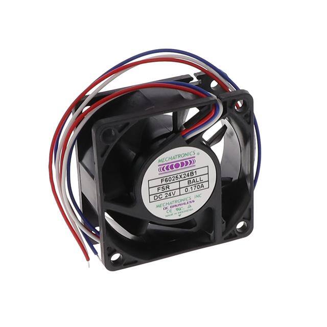 F6025X24B1-FSR FAN AXIAL 60X25MM 24VDC WIRE