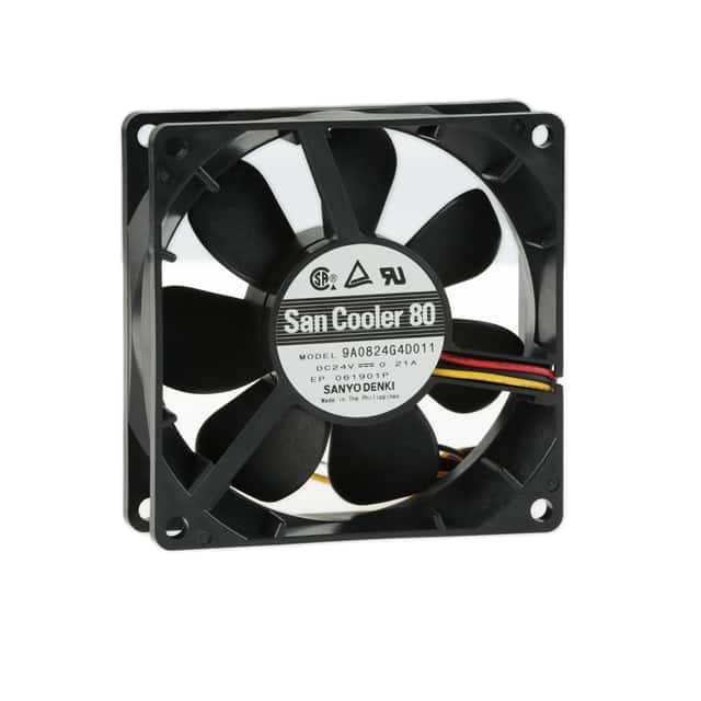 9A0824G4D011 FAN AXIAL 80X25MM 24VDC WIRE