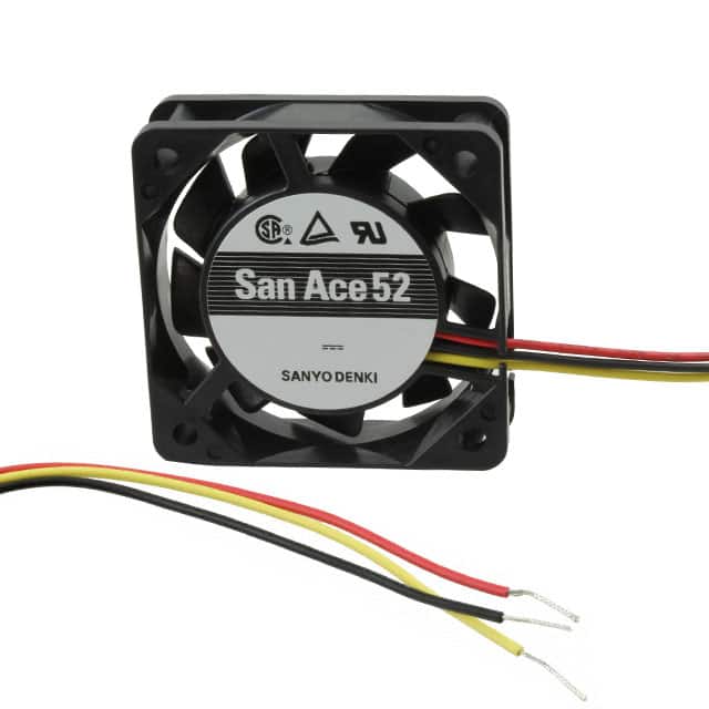 109P0512A701 FAN AXIAL 52X15MM 12VDC WIRE