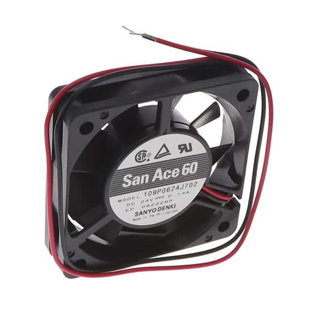 109P0624J702 FAN AXIAL 60X15MM 24VDC WIRE