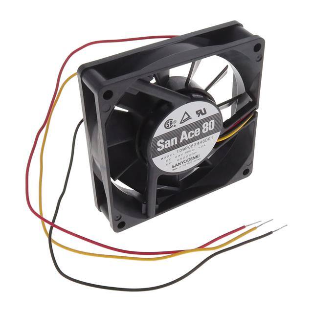 109P0824H6D01 FAN AXIAL 80X20MM 24VDC WIRE