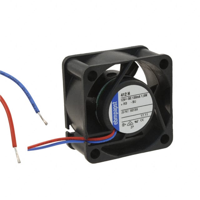 412H FAN AXIAL 40X20MM 12VDC WIRE