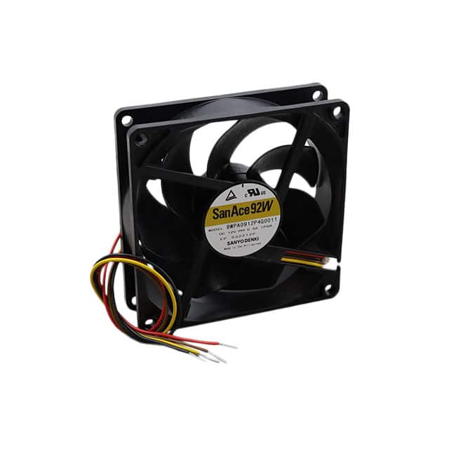 9WPA0912P4G0011 FAN AXIAL 92X25.2MM 12VDC WIRE