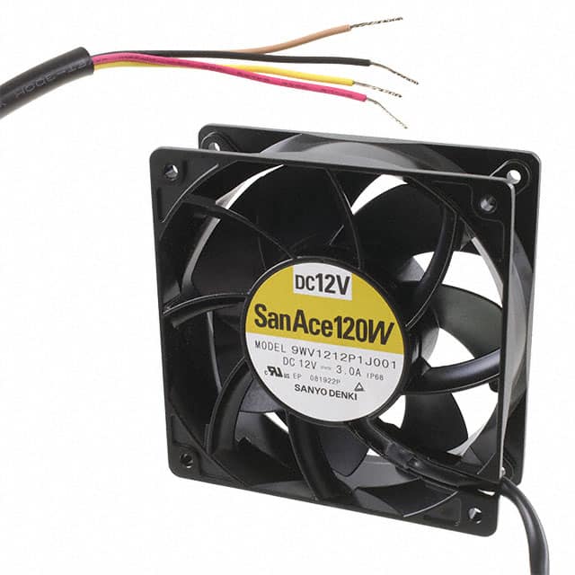9WV1212P1J001 FAN AXIAL 120X38MM 12VDC WIRE