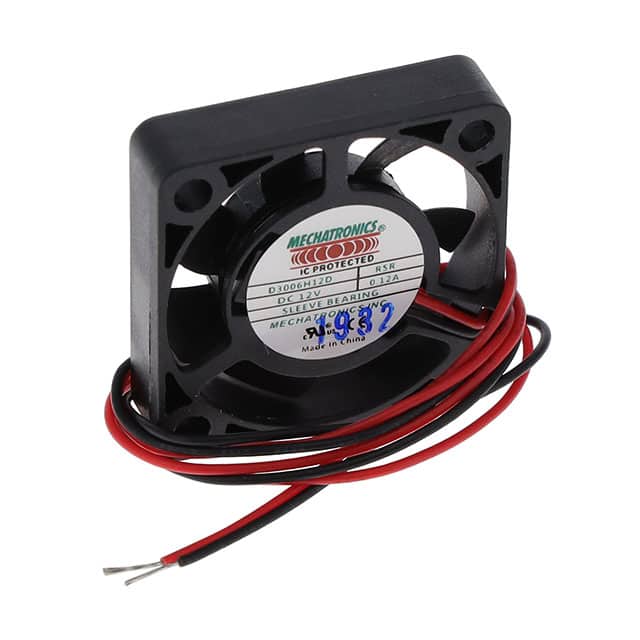 D3006H12D-RSR FAN AXIAL 30X6.1MM 12VDC WIRE