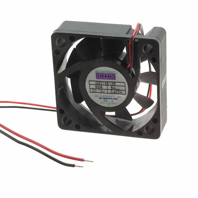G5015E12B-RSR FAN AXIAL 50X15MM 12VDC WIRE