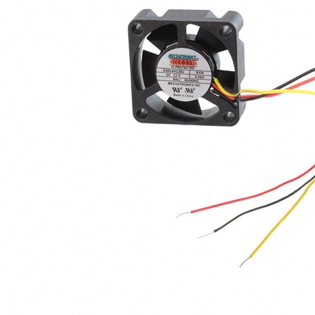 D3010H12B2-RSR FAN AXIAL 30X10MM 12VDC WIRE