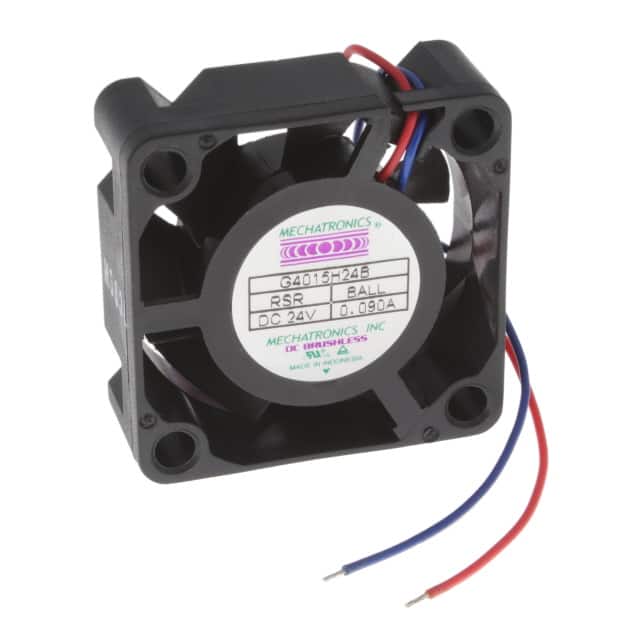 G4015H24B-RSR FAN AXIAL 40X15MM 24VDC WIRE
