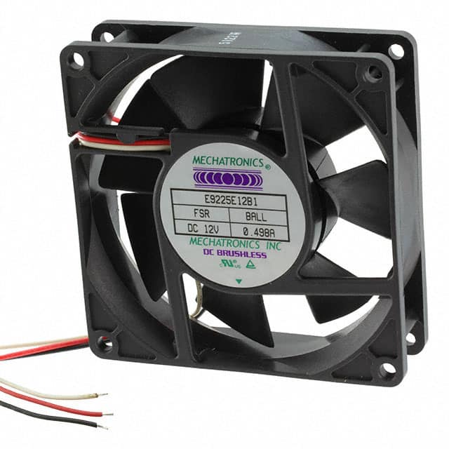 E9225H12B3-FSR FAN AXIAL 92X25MM 12VDC WIRE