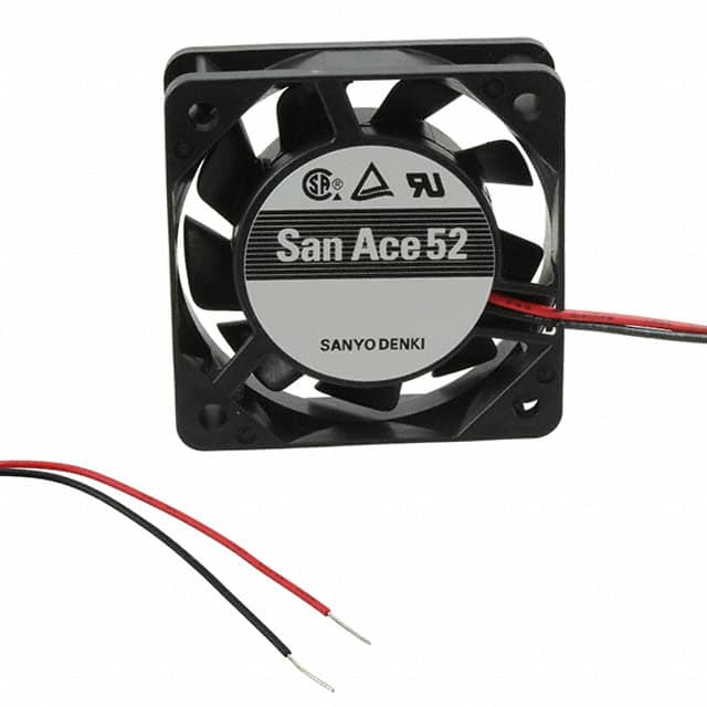 109P0512A702 FAN AXIAL 52X15MM 12VDC WIRE
