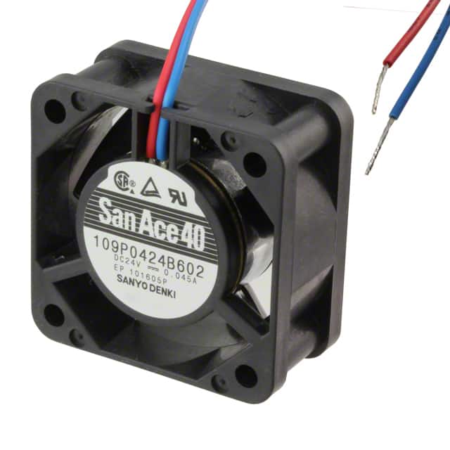 109P0424B602 FAN AXIAL 40X20MM 24VDC WIRE